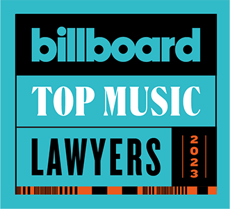 O+Z, Billboard's Top Music Lawyers 2023 award badge