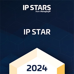 O+Z ranked as IP STARS 2024 by ManagingIP which affirms its status as a leader in Intellectual Property,the firm's ongoing commitment to excellence and its ability to deliver client satisfaction in the most complex IP cases.